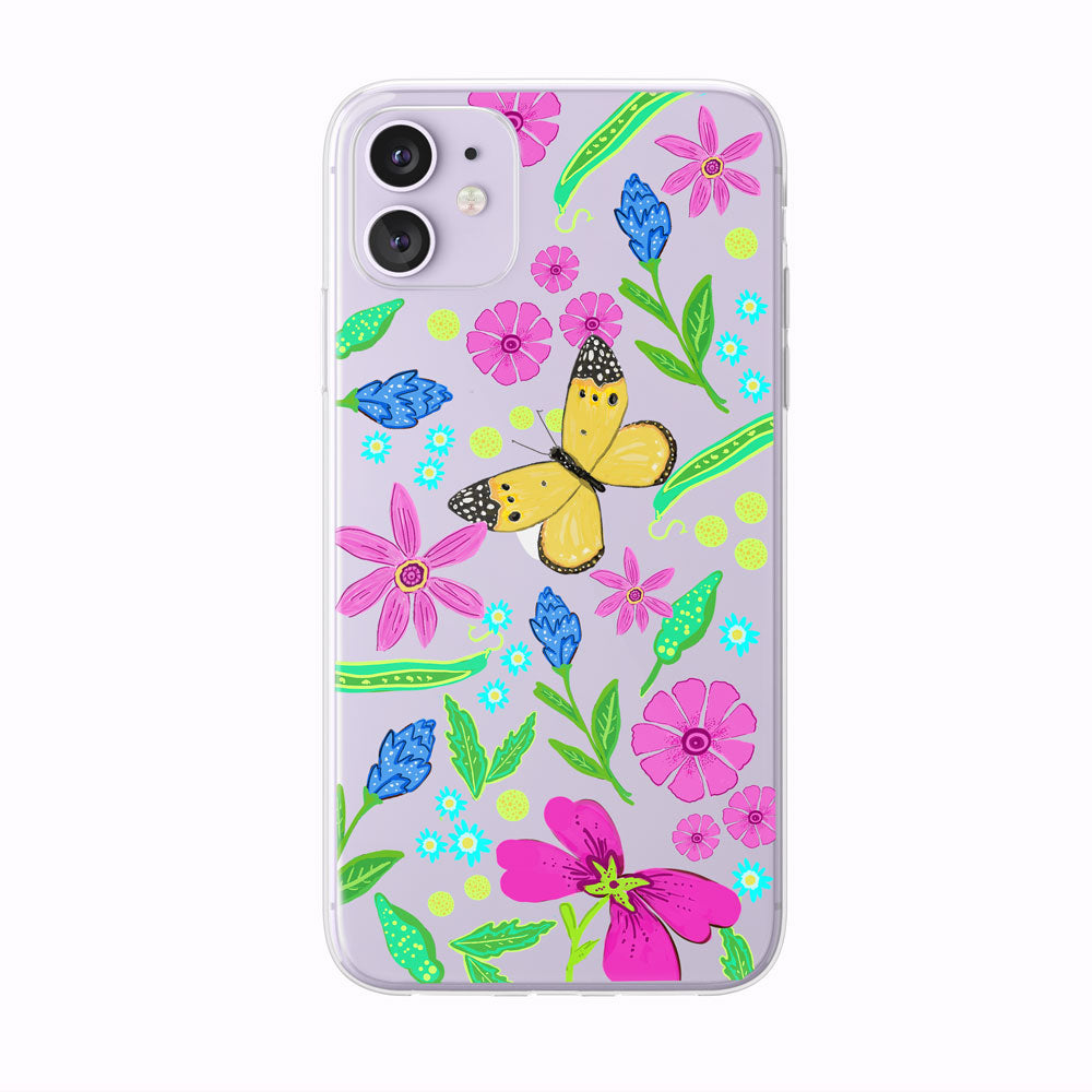 Doodle Phone Case, Iphone 12 Mini Phone Case, Flower Shaped Creative Phone  Case, Transparent Phone Case Designed By Cute Girl, The Best Gift, Perfect
