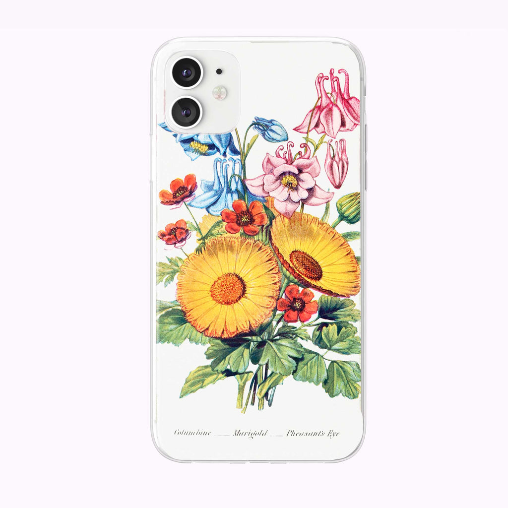 Chrysanthemums Floral iPhone Case by Onesweetorange – Tiny Quail